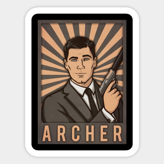 Archer Sticker by Durro